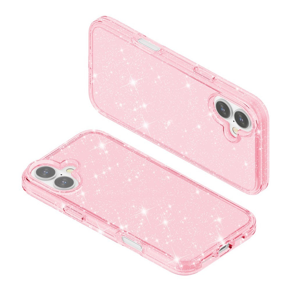 EIDERWOOD iPhone 17 Hybrid Plastik Cover - Lyserød Glitter