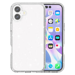 EIDERWOOD iPhone 17 Hybrid Plastik Cover - Hvid Glitter