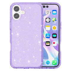 EIDERWOOD iPhone 17 Hybrid Plastik Cover - Lilla Glitter