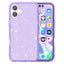 EIDERWOOD iPhone 17 Hybrid Plastik Cover - Lilla Glitter