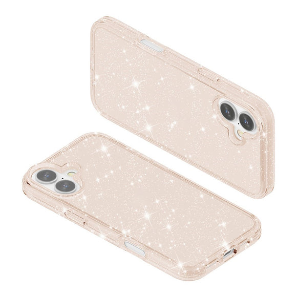EIDERWOOD iPhone 17 Hybrid Plastik Cover - Guld Glitter