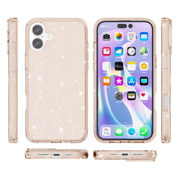 EIDERWOOD iPhone 17 Hybrid Plastik Cover - Guld Glitter