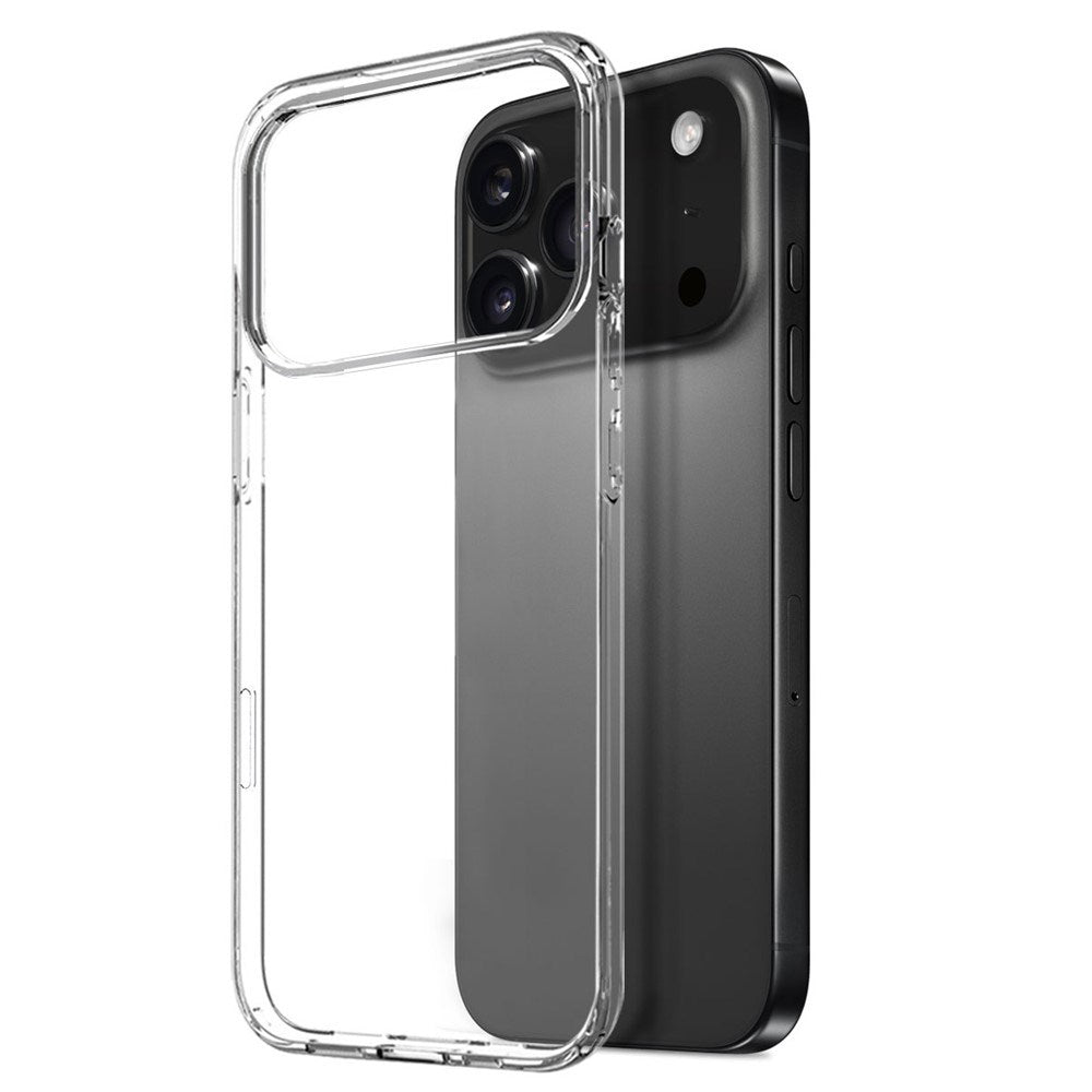 NORTHJO iPhone 17 Pro Max 3-i-1 Beskyttelsessæt m. Fleksibelt Plastik Cover / Hærdet Skærmbeskyttelsesglas / Kameralinsebeskyttelsesglas - Gennemsigtig