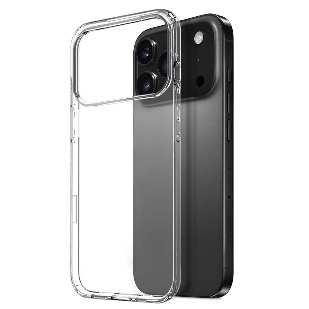 NORTHJO iPhone 17 Pro 2-i-1 Beskyttelsessæt m. Fleksibelt Plastik Cover & Hærdet Skærmbeskyttelsesglas - Gennemsigtig