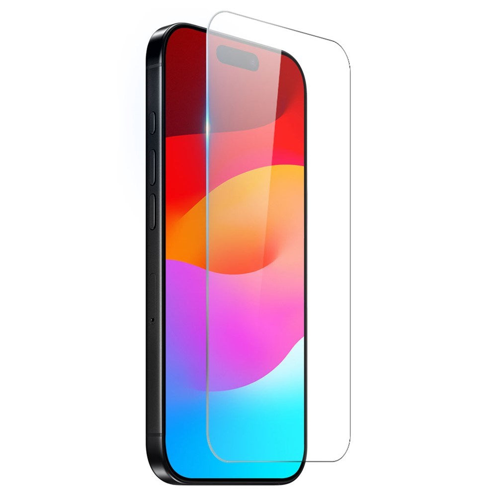 NORTHJO iPhone 17 Pro Max 2-i-1 Beskyttelsessæt m. Fleksibelt Plastik Cover & Hærdet Skærmbeskyttelsesglas - Gennemsigtig