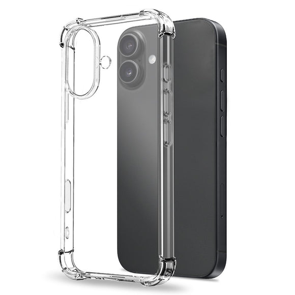 NORTHJO iPhone 17 3-i-1 Beskyttelsessæt m. Stødabsorberende Fleksibelt Plastik Cover / Hærdet Skærmbeskyttelsesglas / Kameralinsebeskyttelsesglas - Gennemsigtig