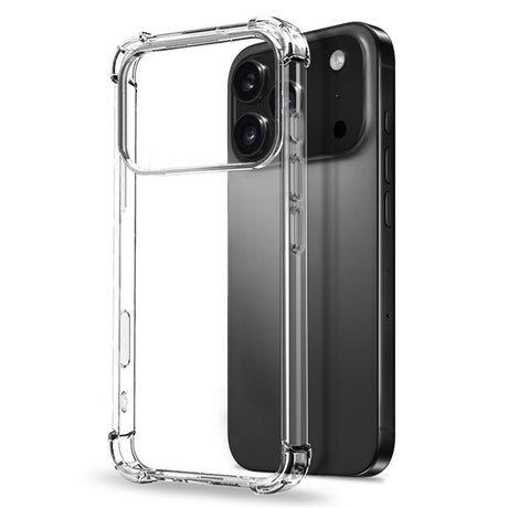 NORTHJO iPhone 17 Pro 3-i-1 Beskyttelsessæt m. Stødabsorberende Fleksibelt Plastik Cover / Hærdet Skærmbeskyttelsesglas / Kameralinsebeskyttelsesglas - Gennemsigtig