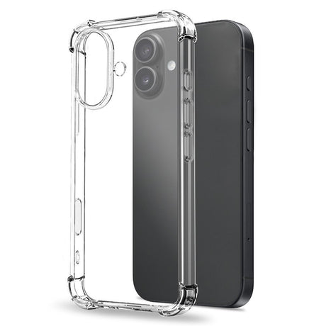NORTHJO iPhone 17 2-i-1 Beskyttelsessæt m. Stødabsorberende Fleksibelt Plastik Cover & Hærdet Skærmbeskyttelsesglas - Gennemsigtig