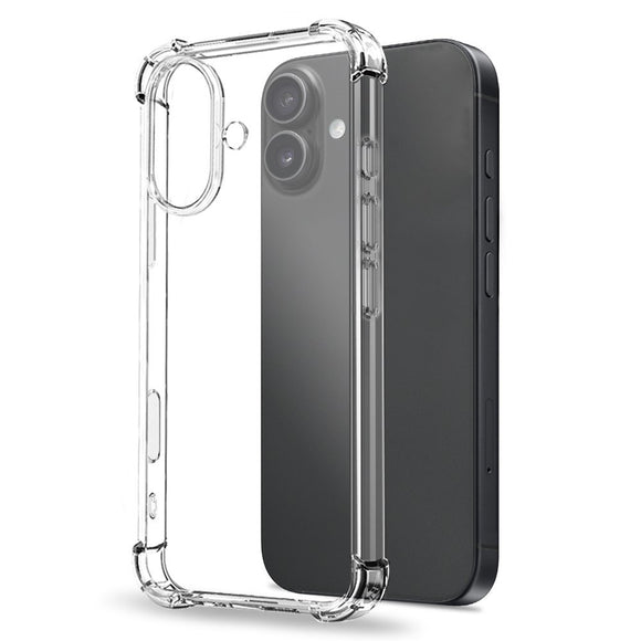 NORTHJO iPhone 17 2-i-1 Beskyttelsessæt m. Stødabsorberende Fleksibelt Plastik Cover & Hærdet Skærmbeskyttelsesglas - Gennemsigtig