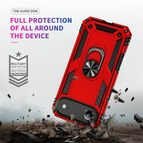 EIDERWOOD iPhone Air Hybrid Håndværker Cover m. Kickstand - Rød