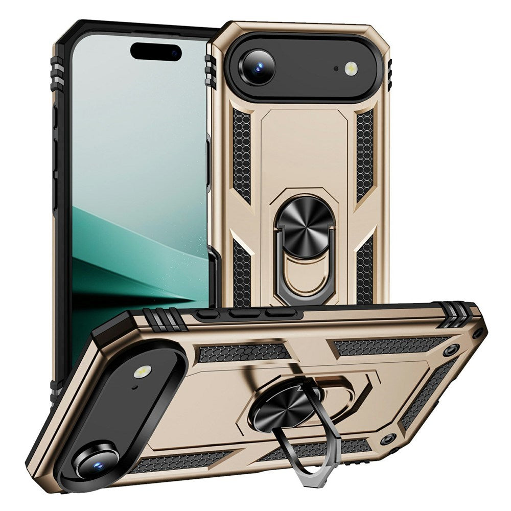 EIDERWOOD iPhone Air Hybrid Håndværker Cover m. Kickstand - Guld