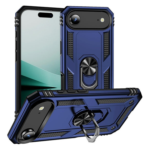EIDERWOOD iPhone Air Hybrid Håndværker Cover m. Kickstand - Blå