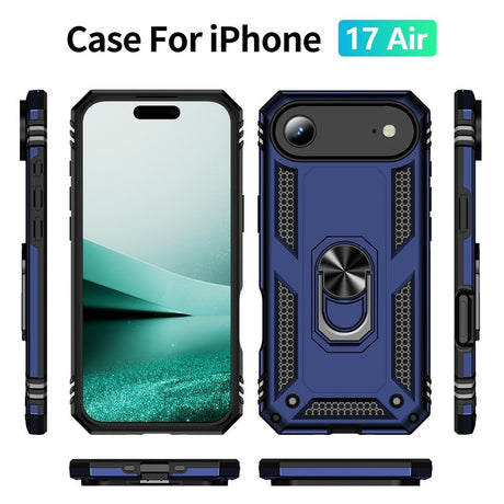 EIDERWOOD iPhone Air Hybrid Håndværker Cover m. Kickstand - Blå