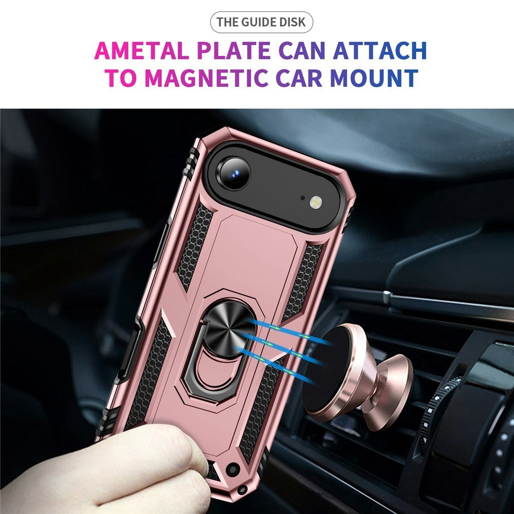 EIDERWOOD iPhone Air Hybrid Håndværker Cover m. Kickstand - Rose Gold