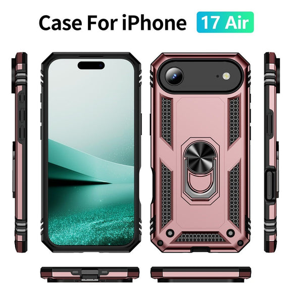 EIDERWOOD iPhone Air Hybrid Håndværker Cover m. Kickstand - Rose Gold
