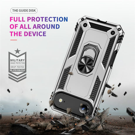EIDERWOOD iPhone Air Hybrid Håndværker Cover m. Kickstand - Sølv