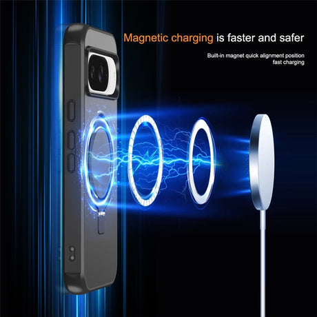 EIDERWOOD Google Pixel 10 / 10 Pro / 9 / 9 Pro Hybrid Cover m. Kickstand - MagSafe Kompatibel - Sort