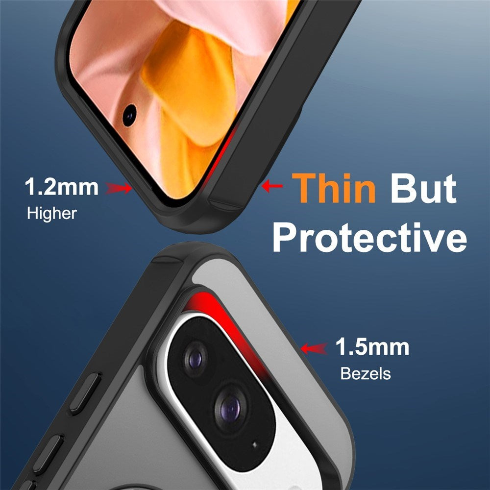 EIDERWOOD Google Pixel 10 / 10 Pro / 9 / 9 Pro Hybrid Cover m. Kickstand - MagSafe Kompatibel - Sort