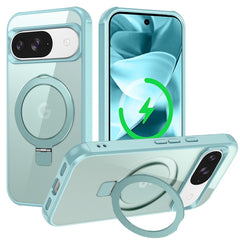 EIDERWOOD Google Pixel 10 / 10 Pro / 9 / 9 Pro Hybrid Cover m. Kickstand - MagSafe Kompatibel - Lyseblå