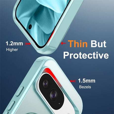 EIDERWOOD Google Pixel 10 / 10 Pro / 9 / 9 Pro Hybrid Cover m. Kickstand - MagSafe Kompatibel - Lyseblå