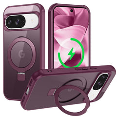 EIDERWOOD Google Pixel 10 / 10 Pro / 9 / 9 Pro Hybrid Cover m. Kickstand - MagSafe Kompatibel - Vinrød