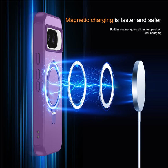 EIDERWOOD Google Pixel 10 / 10 Pro / 9 / 9 Pro Hybrid Cover m. Kickstand - MagSafe Kompatibel - Lilla