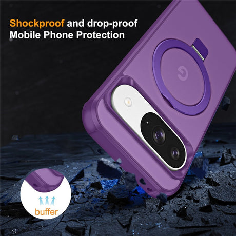 EIDERWOOD Google Pixel 10 / 10 Pro / 9 / 9 Pro Hybrid Cover m. Kickstand - MagSafe Kompatibel - Lilla