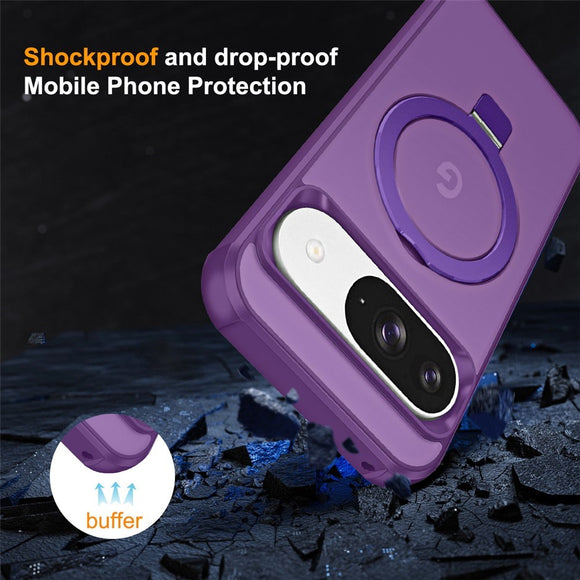EIDERWOOD Google Pixel 10 / 10 Pro / 9 / 9 Pro Hybrid Cover m. Kickstand - MagSafe Kompatibel - Lilla