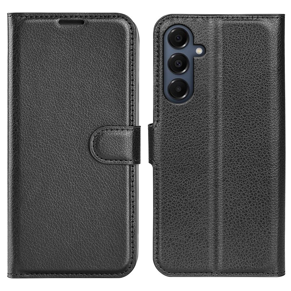 EIDERWOOD Samsung Galaxy A17 (5G) Litchi Kunstlæder Cover m. Pung - Sort