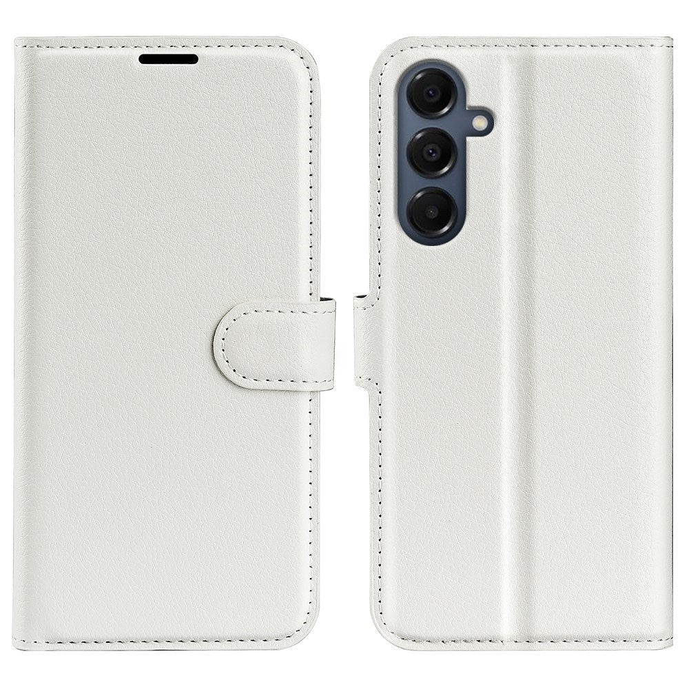 EIDERWOOD Samsung Galaxy A17 (5G) Litchi Kunstlæder Cover m. Pung - Hvid