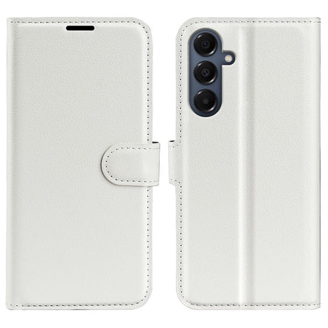 EIDERWOOD Samsung Galaxy A17 (5G) Litchi Kunstlæder Cover m. Pung - Hvid