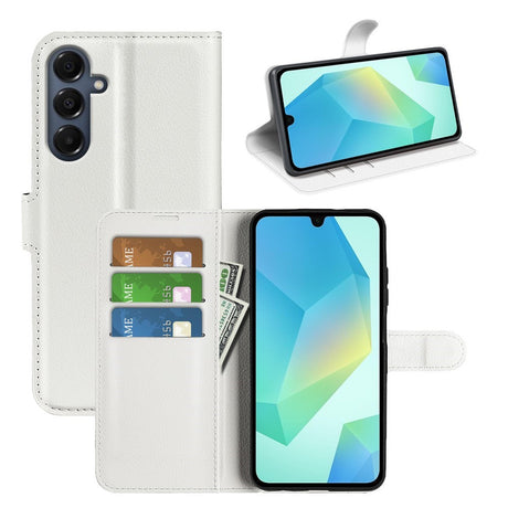 EIDERWOOD Samsung Galaxy A17 (5G) Litchi Kunstlæder Cover m. Pung - Hvid