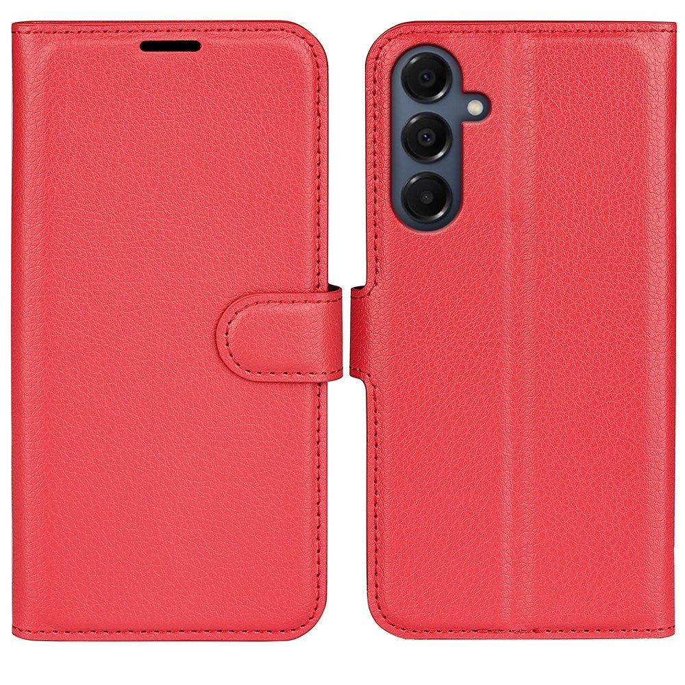 EIDERWOOD Samsung Galaxy A17 (5G) Litchi Kunstlæder Cover m. Pung - Rød