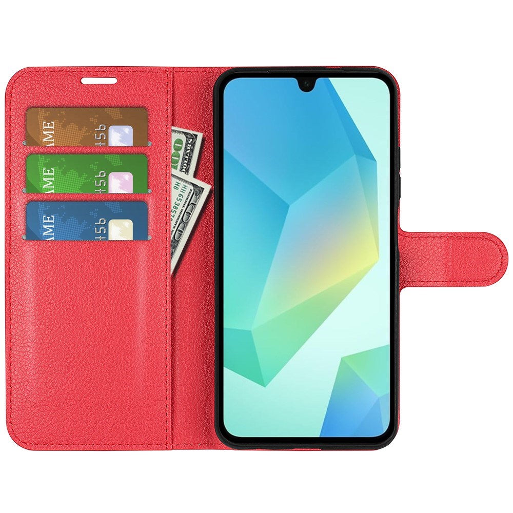 EIDERWOOD Samsung Galaxy A17 (5G) Litchi Kunstlæder Cover m. Pung - Rød