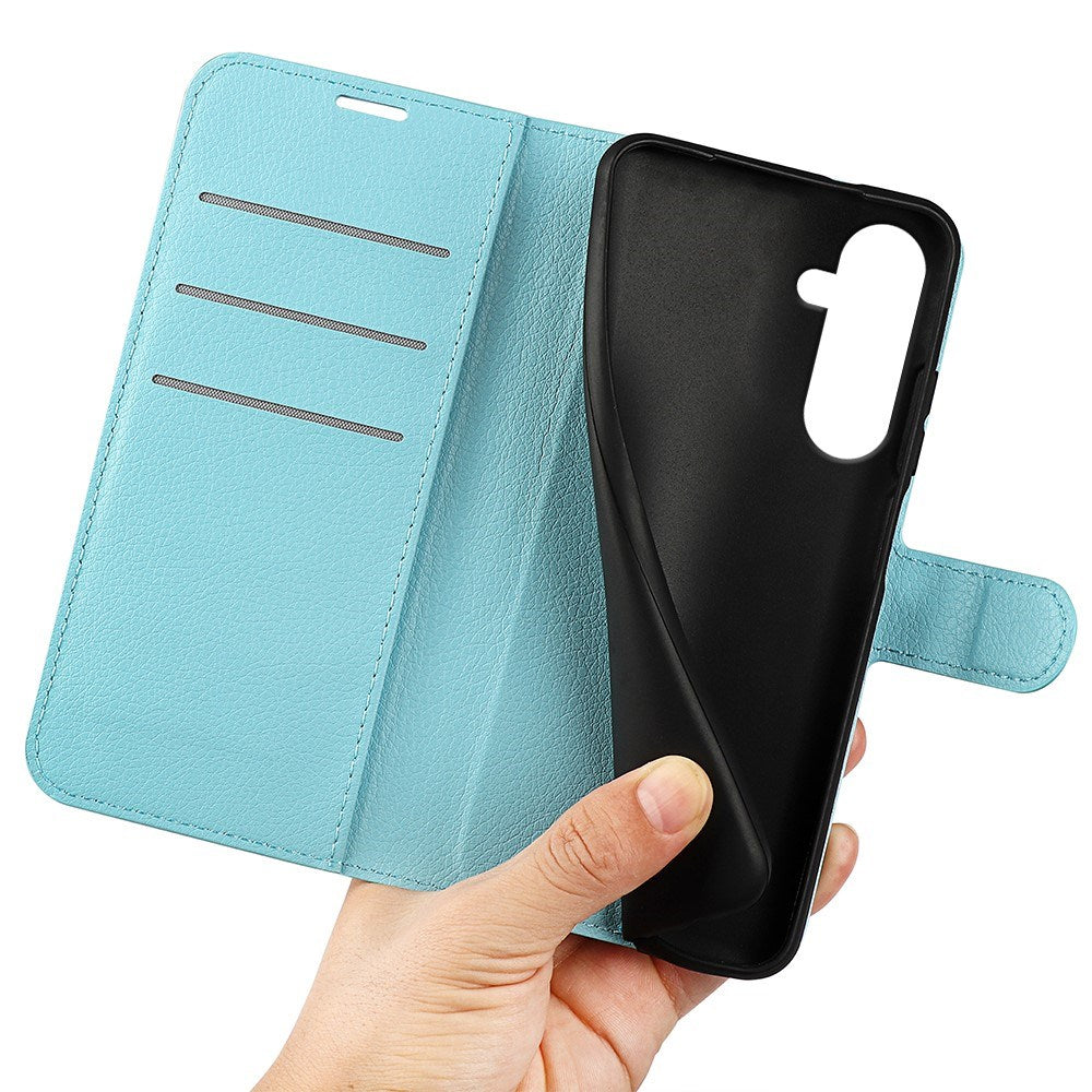 EIDERWOOD Samsung Galaxy A17 (5G) Litchi Kunstlæder Cover m. Pung - Blå