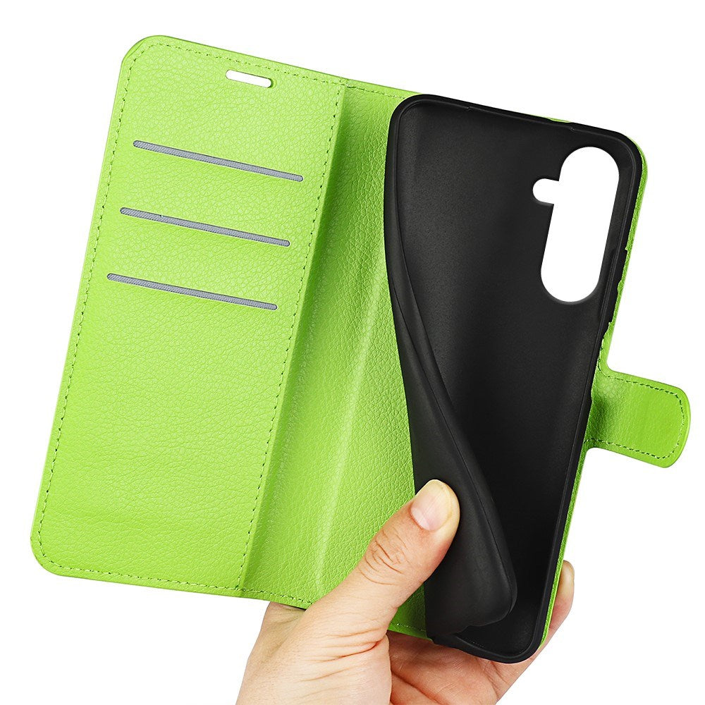 EIDERWOOD Samsung Galaxy A17 (5G) Litchi Kunstlæder Cover m. Pung - Grøn