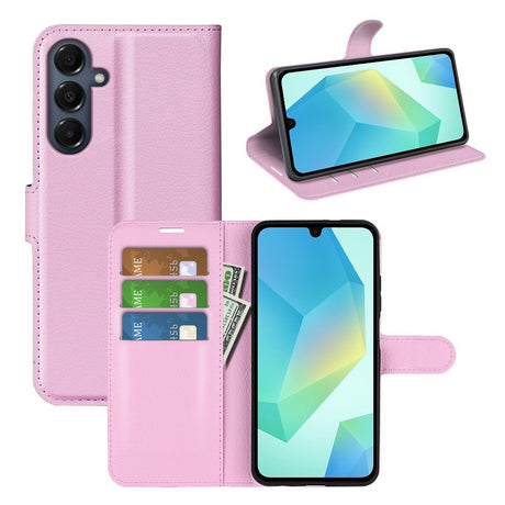 EIDERWOOD Samsung Galaxy A17 (5G) Litchi Kunstlæder Cover m. Pung - Pink