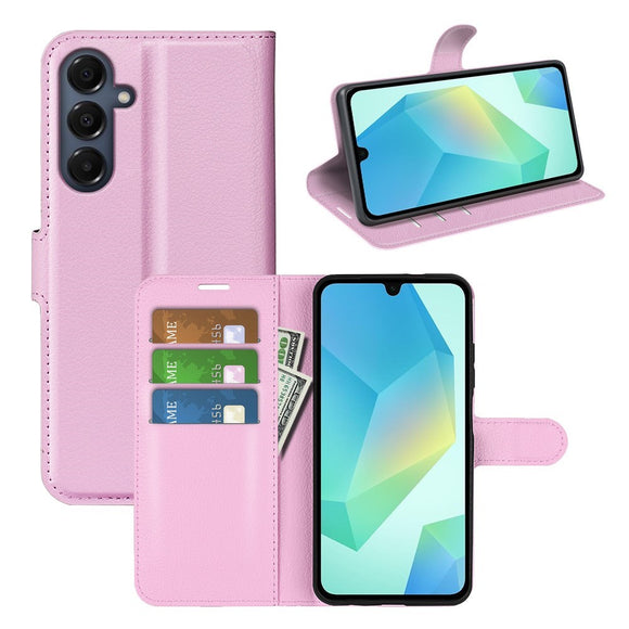 EIDERWOOD Samsung Galaxy A17 (5G) Litchi Kunstlæder Cover m. Pung - Pink