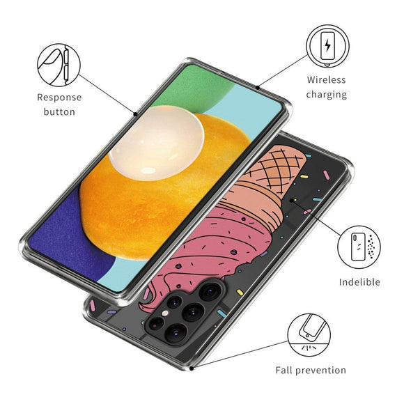 Samsung Galaxy S23 Ultra Fleksibelt Plastik Cover - Is