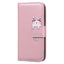 iPhone 17e / 16e Kunstlæder Flip Cover m. Figur - Lyserød