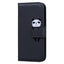 iPhone 17e / 16e Kunstlæder Flip Cover m. Figur - Sort