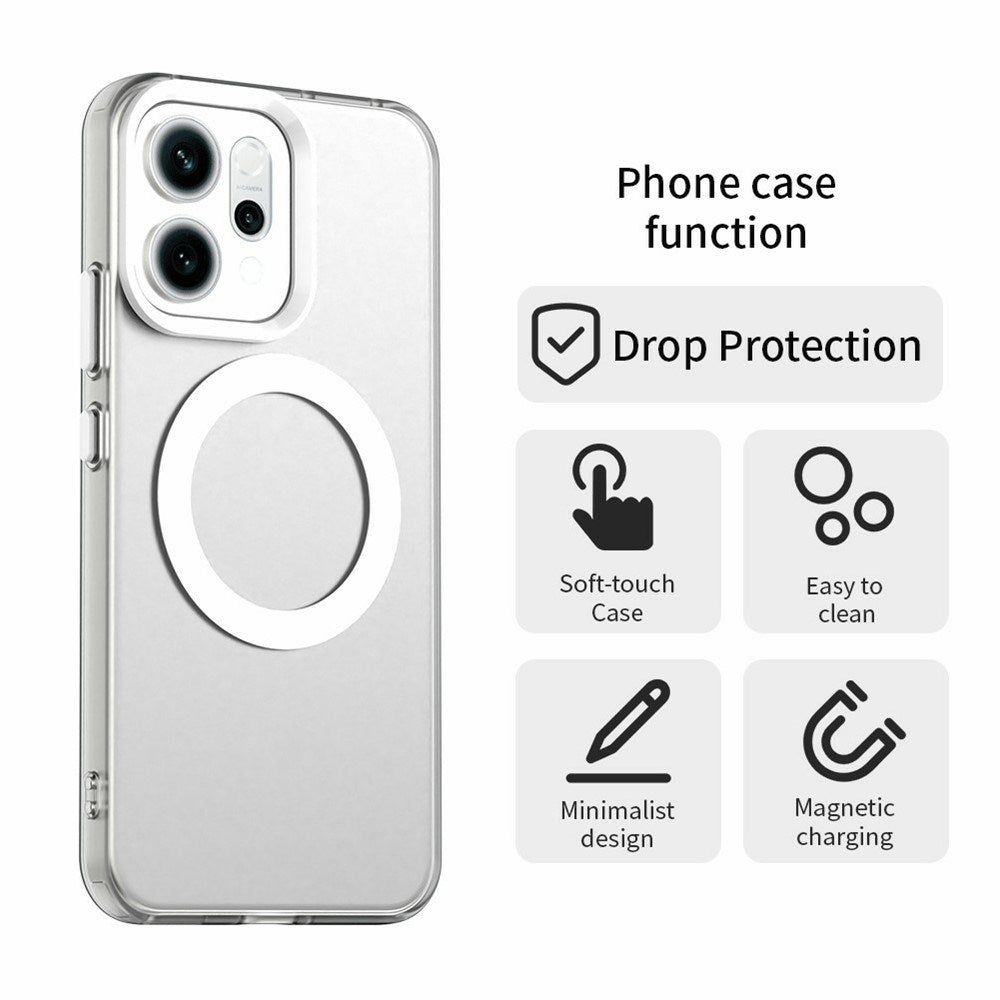 Oppo Reno14 (5G) EIDERWOOD Hybrid Plastik Cover - MagSafe Kompatibel - Gennemsigtig
