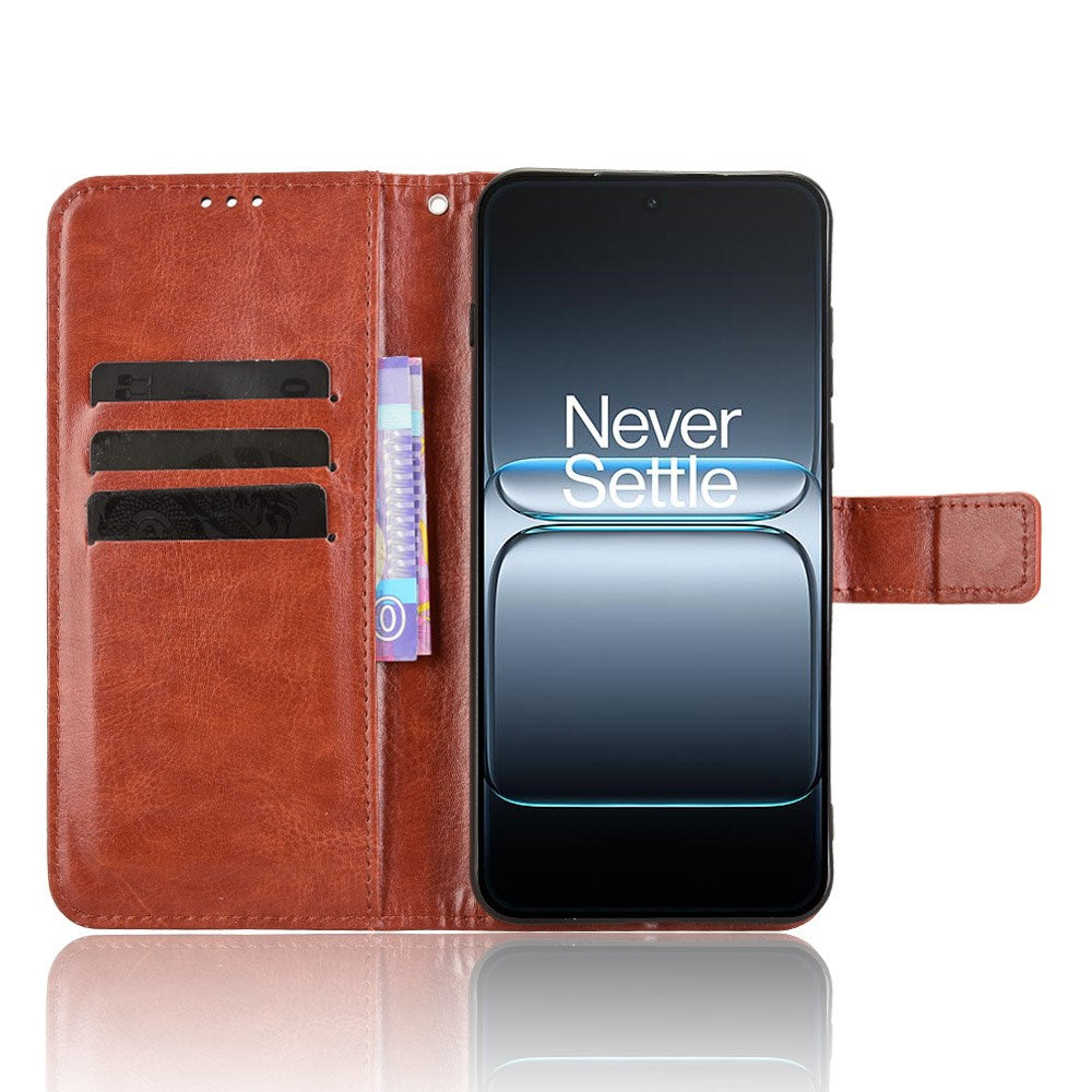 EIDERWOOD OnePlus Nord 5 Kunstlæder Flip Cover m. Strop - Brun