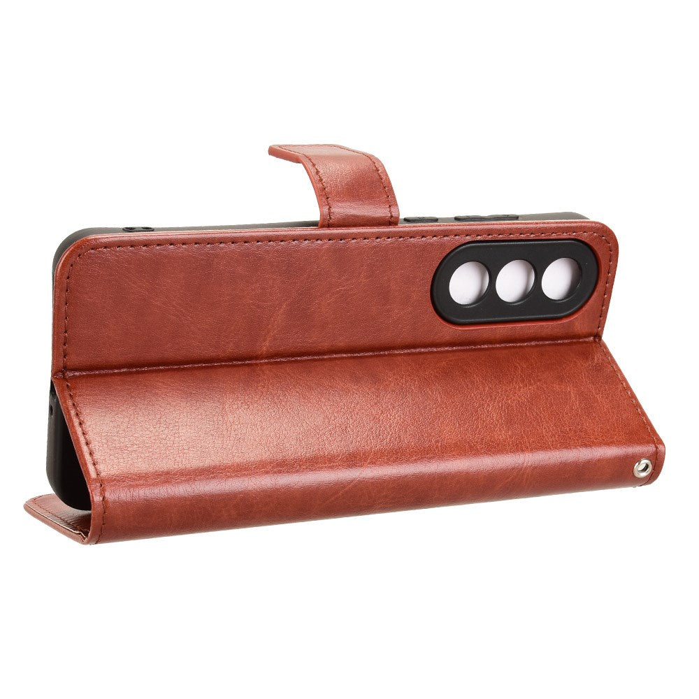 EIDERWOOD OnePlus Nord 5 Kunstlæder Flip Cover m. Strop - Brun