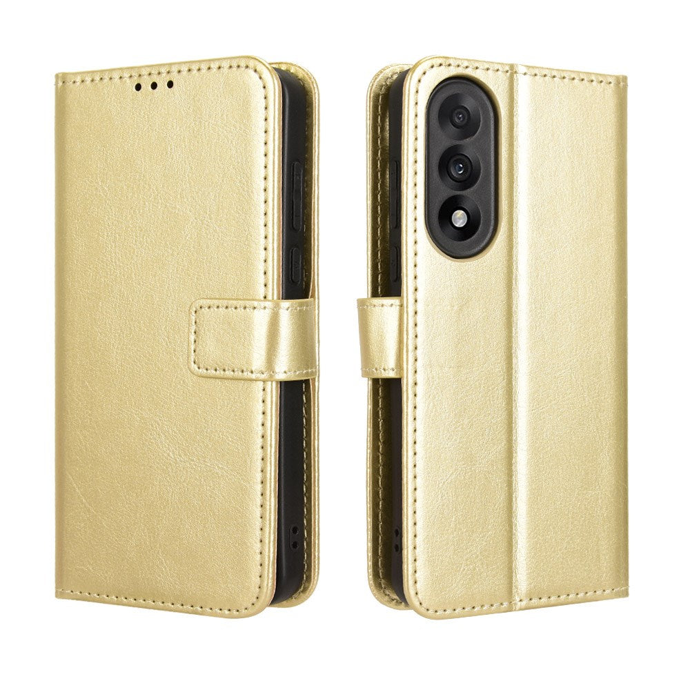EIDERWOOD OnePlus Nord 5 Kunstlæder Flip Cover m. Strop - Guld