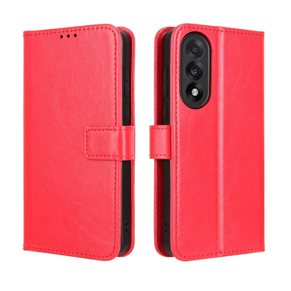 EIDERWOOD OnePlus Nord 5 Kunstlæder Flip Cover m. Strop - Rød