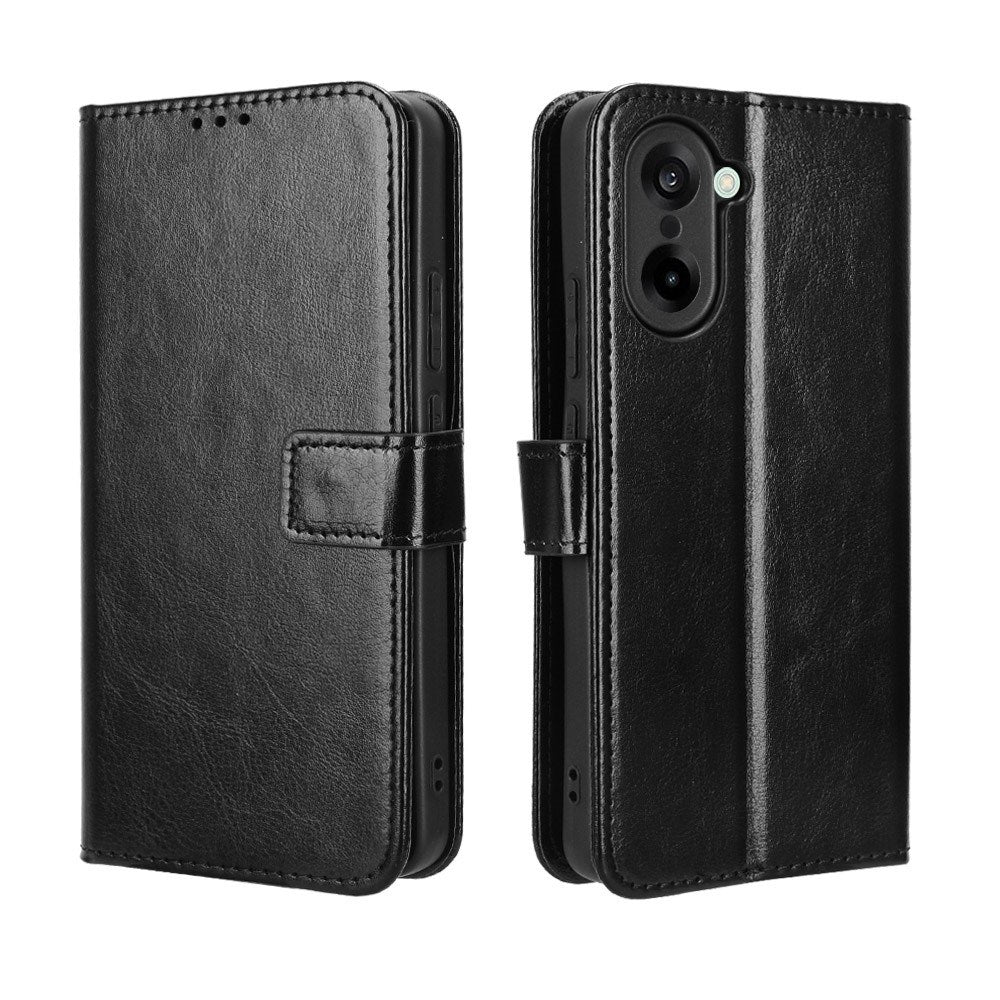 EIDERWOOD OnePlus Nord CE5 Kunstlæder Flip Cover m. Strop - Sort
