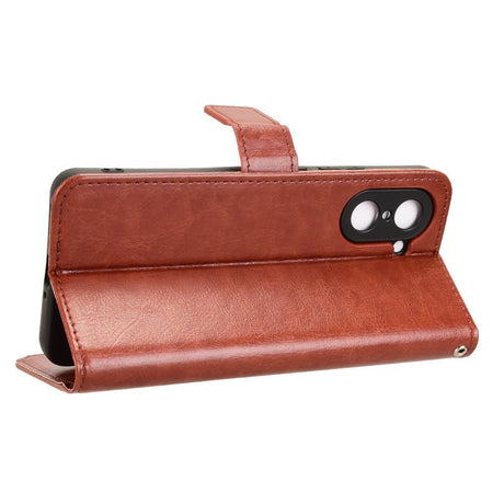 EIDERWOOD OnePlus Nord CE5 Kunstlæder Flip Cover m. Strop - Brun