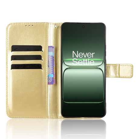 EIDERWOOD OnePlus Nord CE5 Kunstlæder Flip Cover m. Strop - Guld