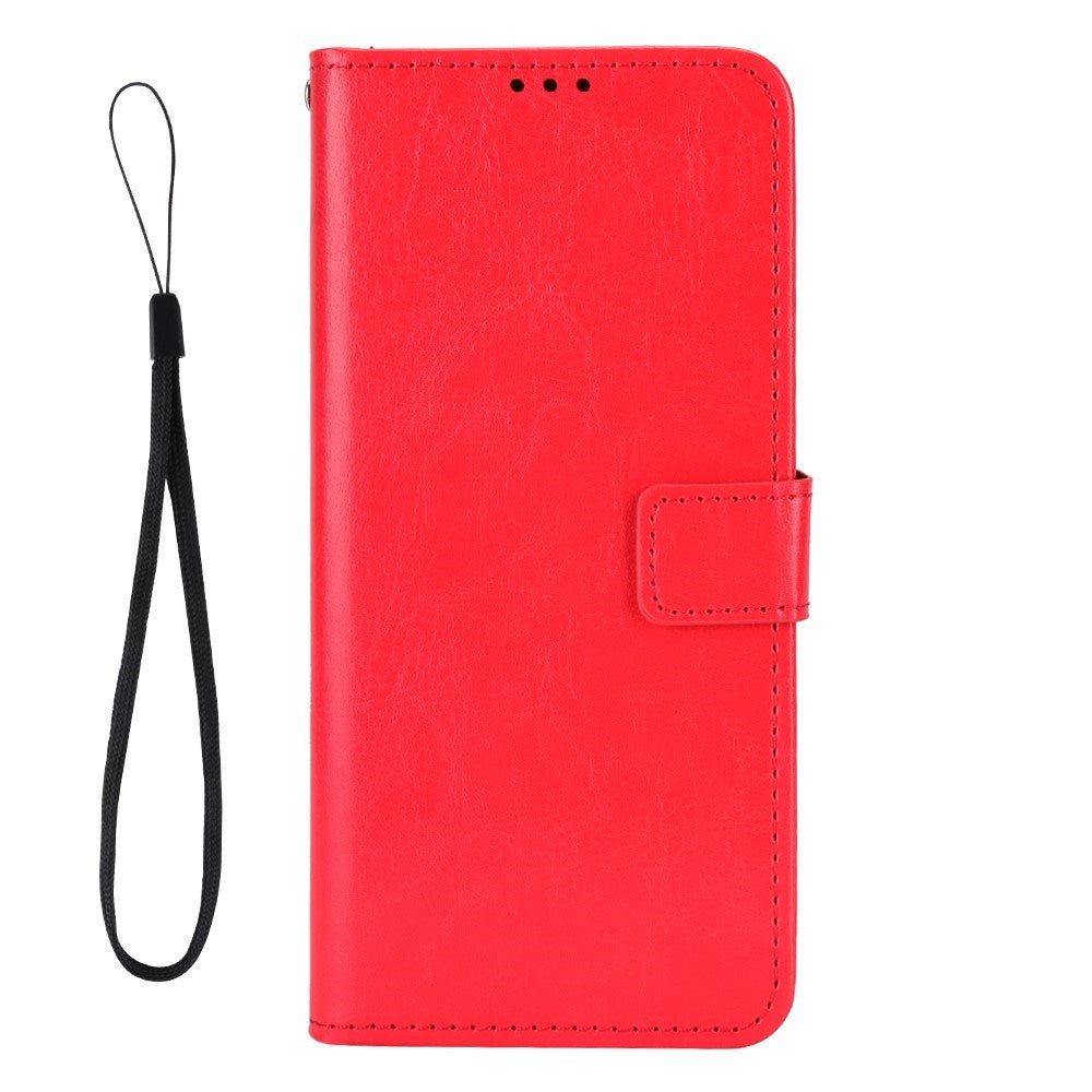 EIDERWOOD OnePlus Nord CE5 Kunstlæder Flip Cover m. Strop - Rød